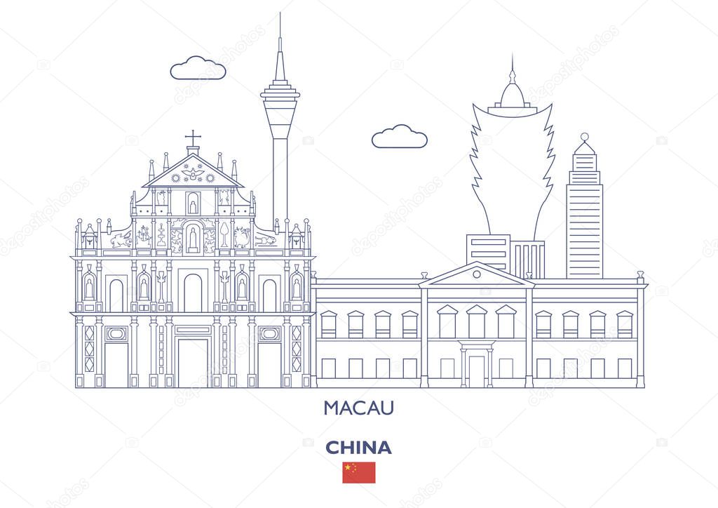 Macau City Skyline, China