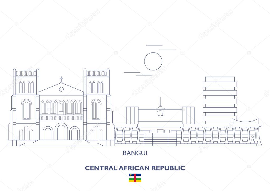 Bangui City Skyline, Central African Republic