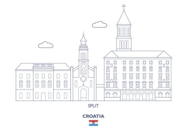 Split şehir manzarası, Hırvatistan