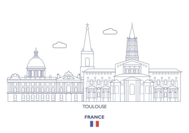 Toulouse şehir manzarası, Fransa