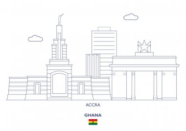 Accra şehir manzarası, Ghana