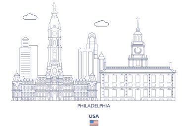 Philadelphia City Skyline, Amerika Birleşik Devletleri
