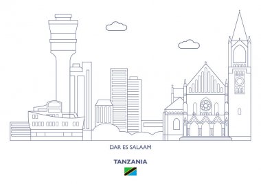 Dar Es Salaam şehir manzarası, Tanzanya