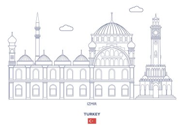 Izmir doğrusal şehir manzarası, Türkiye