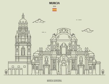 Murcia Katedrali, İspanya. Yer imi simgesi