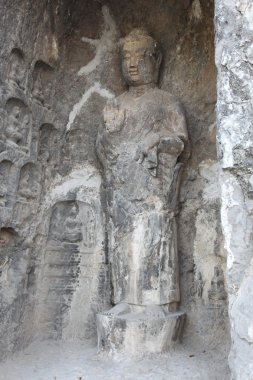 Luoyang longmen mağarasını Çin Buda