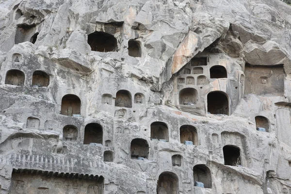 Лоян Будди Longmen гроти в Китаї — стокове фото