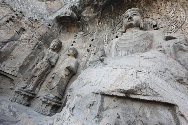 Luoyang The Buddha of Longmen Grottoes in China — Stock Photo, Image