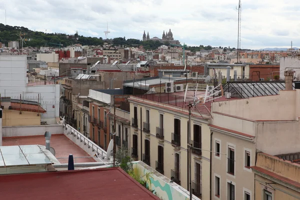 Légifelvételek, Barcelona, Spanyolország — Stock Fotó