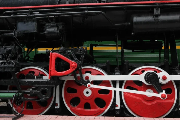 Old train in railroad — Stock Photo, Image