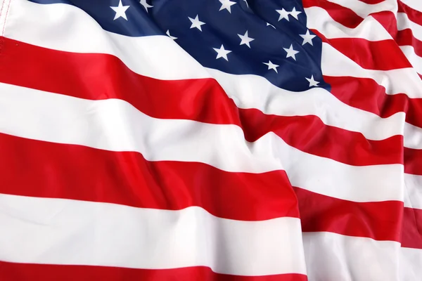 Primo piano della bandiera americana Immagine Stock
