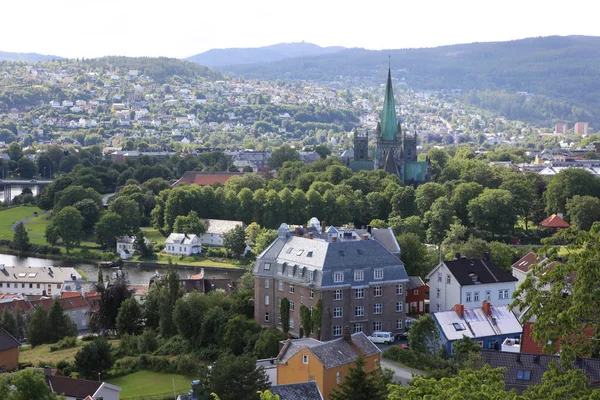 Trondheim city, norwegen — Stockfoto