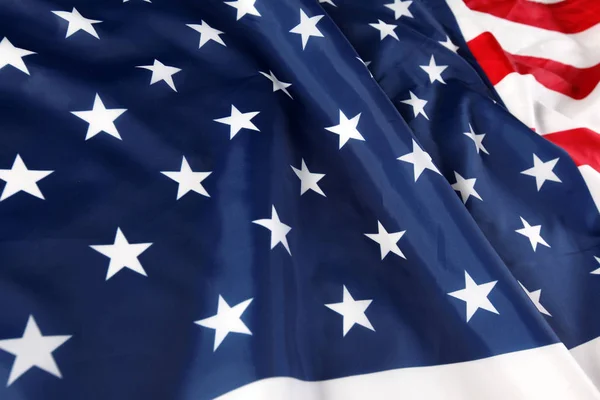 Zblízka americké vlajky — Stock fotografie
