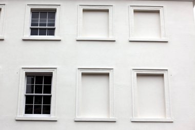 Gürcü windows mimarisi üzerinde duvar house, Londra, İngiltere