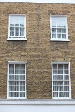 Gürcü windows mimarisi üzerinde duvar house, Londra, İngiltere