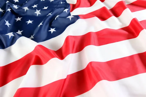Κλείσιμο της αμερικανικής σημαίας — Φωτογραφία Αρχείου