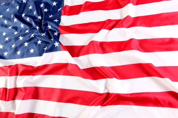 Zblízka americké vlajky Stock Obrázky