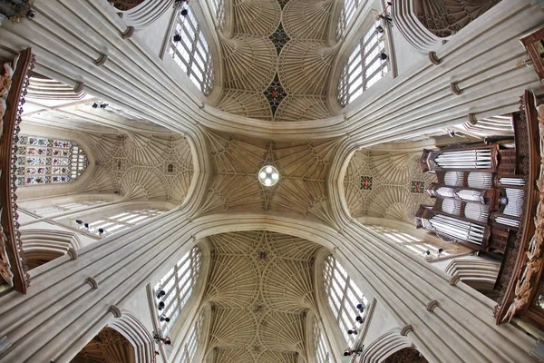 Bath Abbey, Bath, Angleterre. 17ème siècle Ventilateur plafond voûté . Images De Stock Libres De Droits