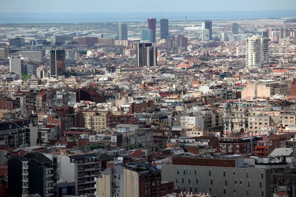 Antenn Visa barcelona, Spanien — Stockfoto