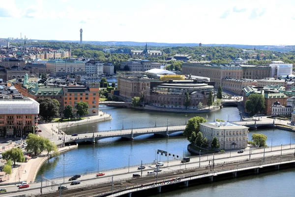 Luchtfoto van Stockholm, Zweden — Stockfoto