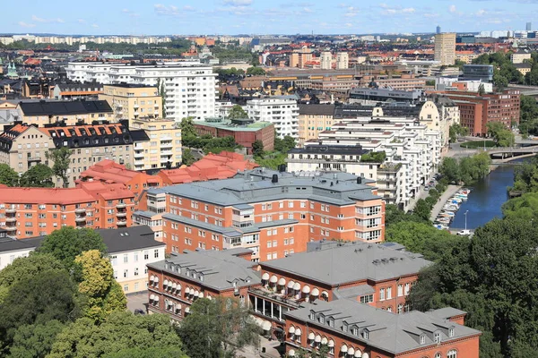 Vue Aérienne Stockholm Suède — Photo