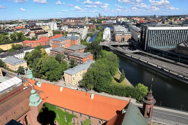 Flygfoto Över Stockholm Sverige — Stockfoto