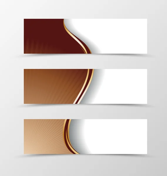 Set ontwerp van de banner. — Stockvector