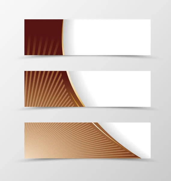 Set ontwerp van de banner. — Stockvector