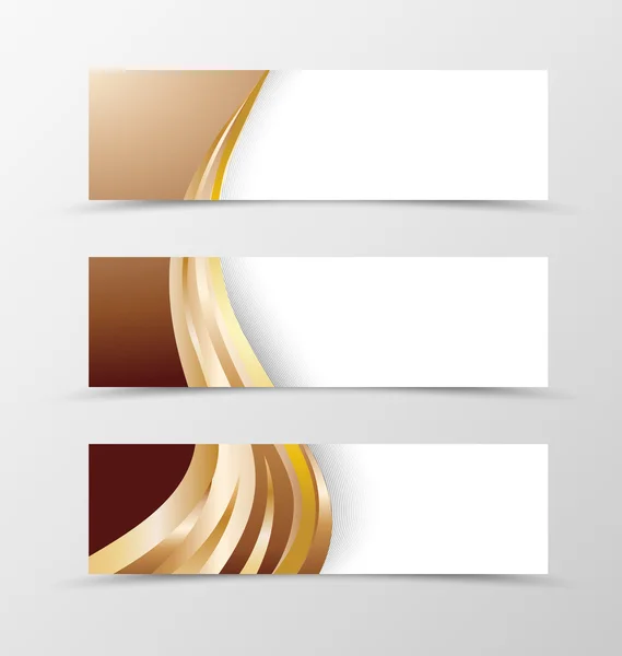 Set ontwerp van de banner. — Stockvector