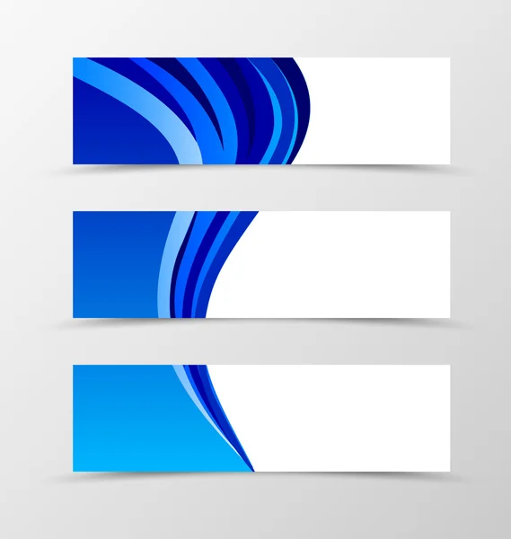 Set ontwerp van de banner. — Stockvector