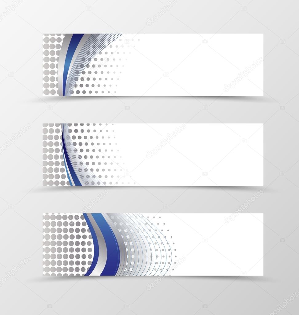 Set of banner design