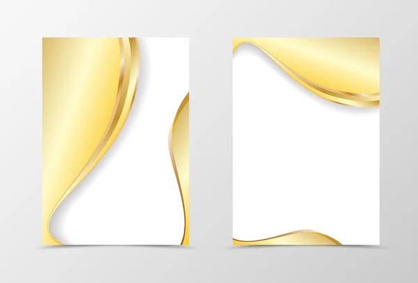 Gold Flyer Vorlage Design — Stockvektor