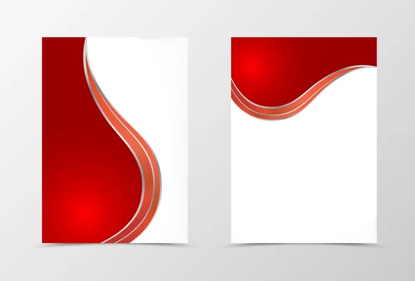 Diseño de plantilla de volante en color rojo — Vector de stock