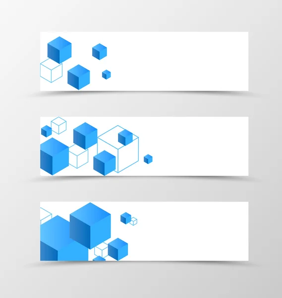 Geometrisches Design der Banner — Stockvektor