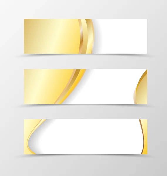 Set van glad ontwerp van de banner — Stockvector