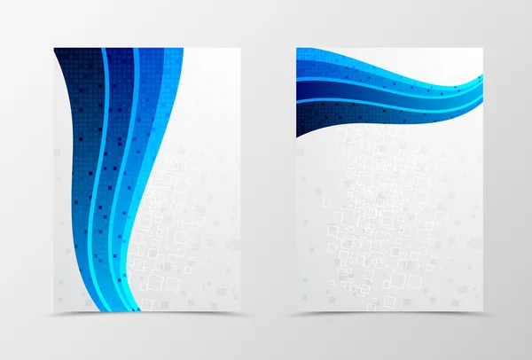 Дизайн хвилі шаблонів флаєрів — стоковий вектор