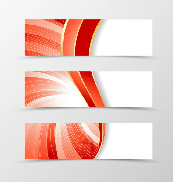 Set van vortex ontwerp van de banner — Stockvector