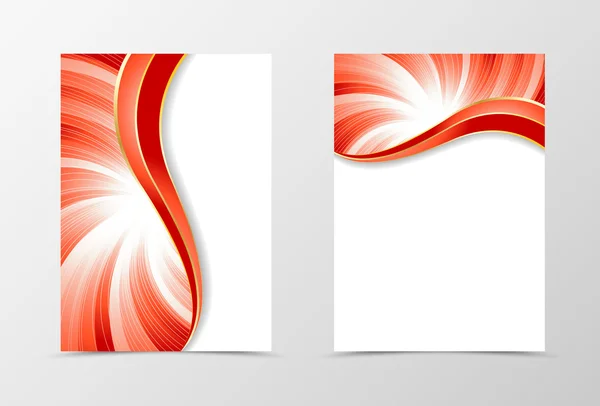 Flyer template vortex design — Stock Vector