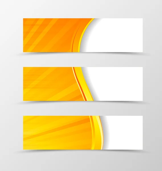 Set of header banner digital wave design — Διανυσματικό Αρχείο