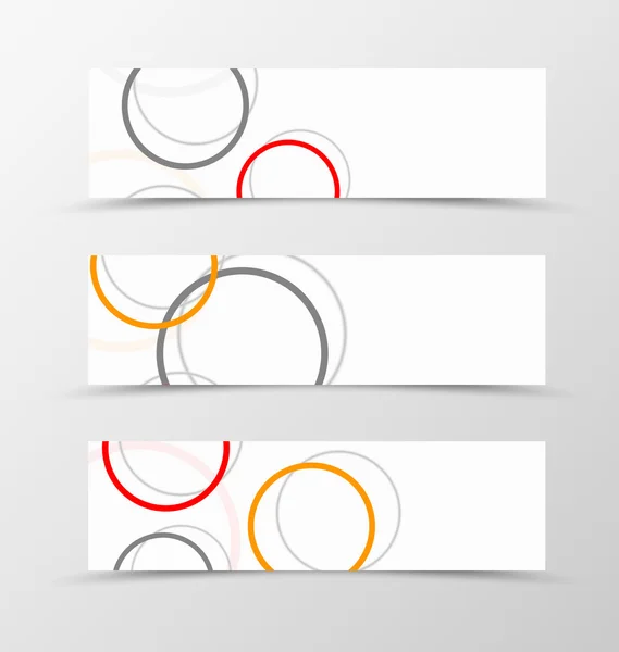 Conjunto de diseño dinámico de banner de cabecera — Vector de stock