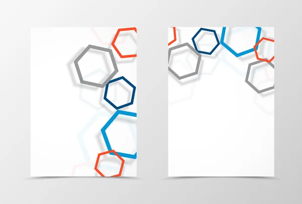 Design del modello di volantino dinamico anteriore e posteriore — Vettoriale Stock