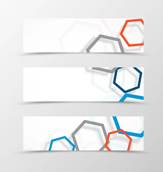 Set de design dinamic al banner-ului antet — Vector de stoc