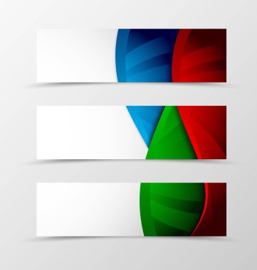 Başlık banner dinamik dalga tasarım