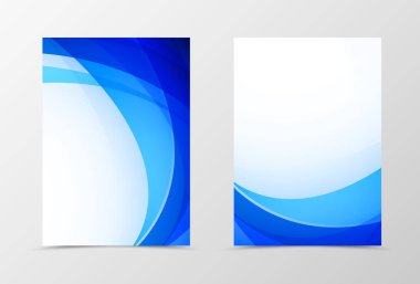 Açık ve geri dalgalı el ilanı şablonu tasarım