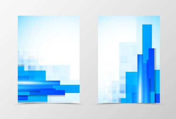 Vorne und hinten Design digitaler Flyer-Vorlagen — Stockvektor