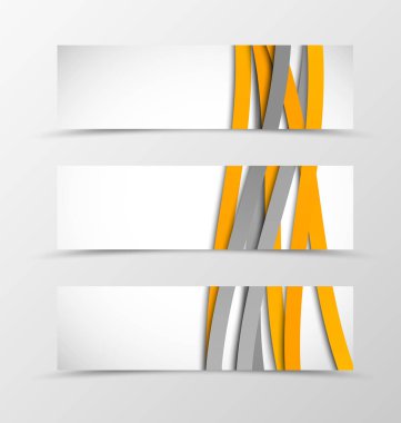 Başlık afiş dalga tasarım