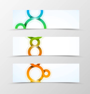 Başlık afiş geometrik tasarım