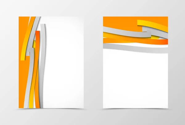 Vorne und hinten minimalistisches Flyer-Template-Design — Stockvektor