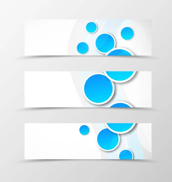 Set van de header banner dynamisch design — Stockvector