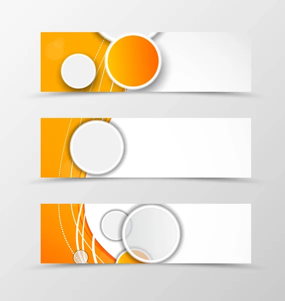 Conjunto de encabezado banner diseño digital — Vector de stock